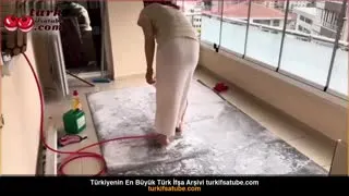 Fatma ile Her Telden ifşa Halı yıkıyor