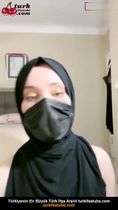 Türbanlı ifşa Tango Boncuk nude yayın yaptı
